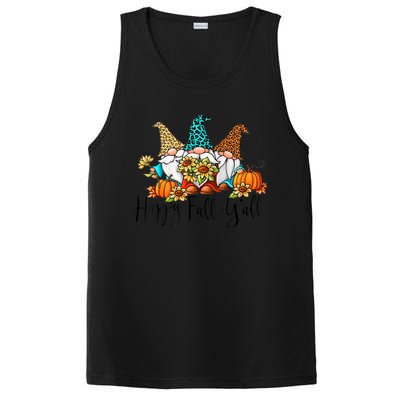 Happy Fall Y'all Gnomes Leopard Pumpkin Autumn Thanksgiving Gift PosiCharge Competitor Tank