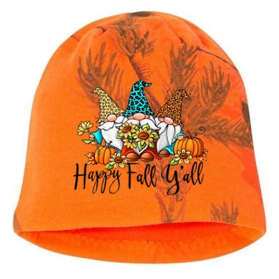 Happy Fall Y'all Gnomes Leopard Pumpkin Autumn Thanksgiving Gift Kati - Camo Knit Beanie