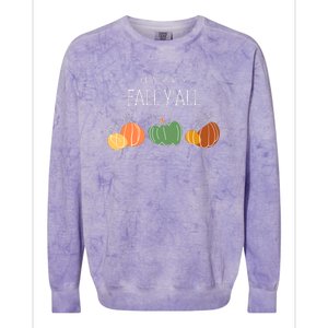 Happy Fall Yall Colorblast Crewneck Sweatshirt