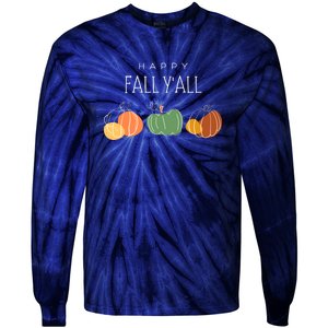 Happy Fall Yall Tie-Dye Long Sleeve Shirt