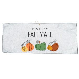 Happy Fall Yall Large Microfiber Waffle Golf Towel