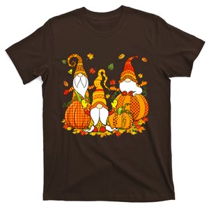 Happy Fall Y'all Gnome Leopard Pumpkin Autumn T-Shirt