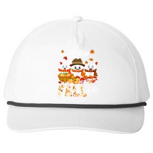 Happy Fall Y'all Thanksgiving Dental Dentist Squad Tooth Funny Gift Snapback Five-Panel Rope Hat