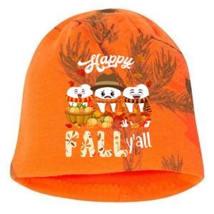 Happy Fall Y'all Thanksgiving Dental Dentist Squad Tooth Funny Gift Kati - Camo Knit Beanie