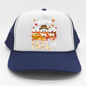 Happy Fall Y'all Thanksgiving Dental Dentist Squad Tooth Funny Gift Trucker Hat