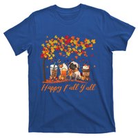 Happy Fall YAll Pumpkin Spice Fall Pug Halloween Dog Lovers Gift T-Shirt