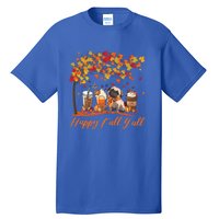 Happy Fall YAll Pumpkin Spice Fall Pug Halloween Dog Lovers Gift Tall T-Shirt