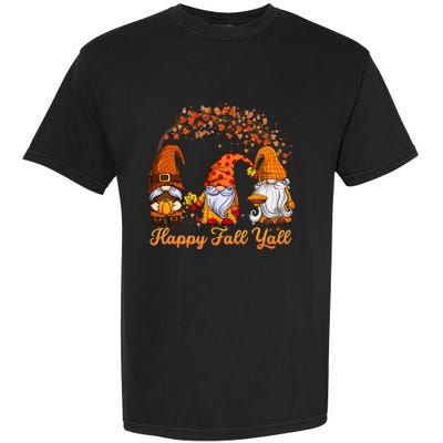 Happy Fall YAll Autumn Thanksgiving Fall Season Gnome Garment-Dyed Heavyweight T-Shirt