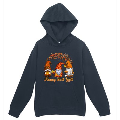 Happy Fall YAll Autumn Thanksgiving Fall Season Gnome Urban Pullover Hoodie