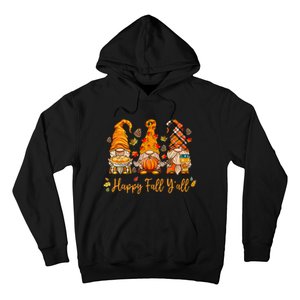 Happy Fall YAll Gnome Pumpkin Autumn Thanksgiving Hoodie