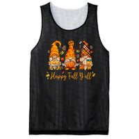 Happy Fall YAll Gnome Pumpkin Autumn Thanksgiving Mesh Reversible Basketball Jersey Tank