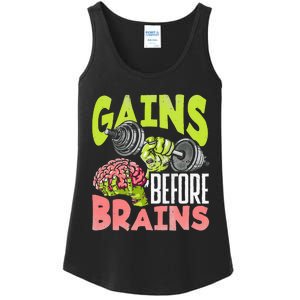 Halloween Fitness Zombie Strength Training for Gains Ladies Essential Tank