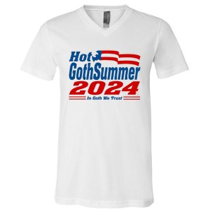 Hot Gothsummer 2024 In Goth We Trust V-Neck T-Shirt