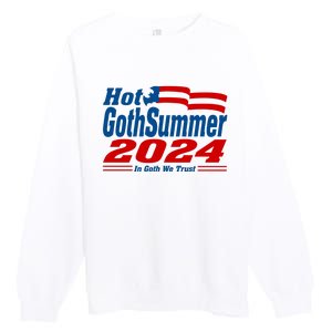 Hot Gothsummer 2024 In Goth We Trust Premium Crewneck Sweatshirt