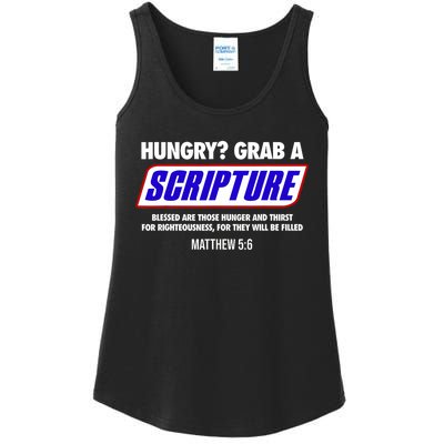 Hungry Grab A Scripture Blessed Are Those Who Hunger Gifts Ladies Essential Tank