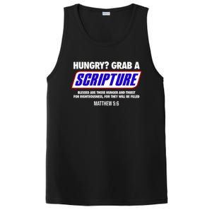 Hungry Grab A Scripture Blessed Are Those Who Hunger Gifts PosiCharge Competitor Tank