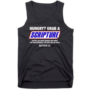 Hungry Grab A Scripture Blessed Are Those Who Hunger Gifts Tank Top