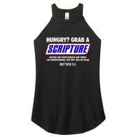 Hungry Grab A Scripture Blessed Are Those Who Hunger Gifts Women's Perfect Tri Rocker Tank