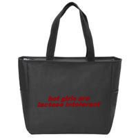 Hot Girl Are Lactose Intolerant Zip Tote Bag