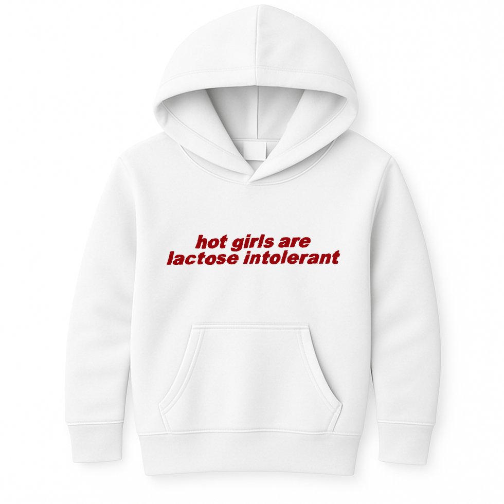 Hot Girl Are Lactose Intolerant Kids Hoodie
