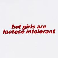 Hot Girl Are Lactose Intolerant Short Acrylic Beanie
