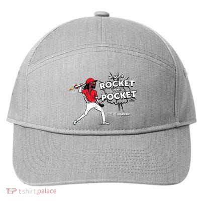 HeS Got A Rocket In His Pocket 7-Panel Snapback Hat