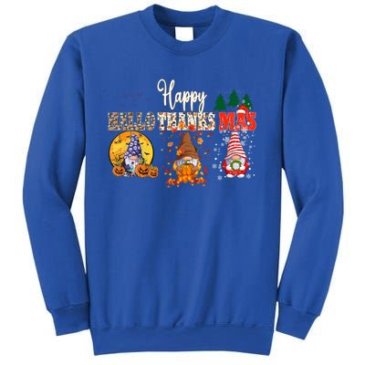 Halloween Gnomes Autumn Pumpkin Happy Hallothanksmas Gift Sweatshirt