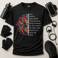 Hippie Guitar And Those Who Were Seen Dancing Peace Vibes Performance Shirt