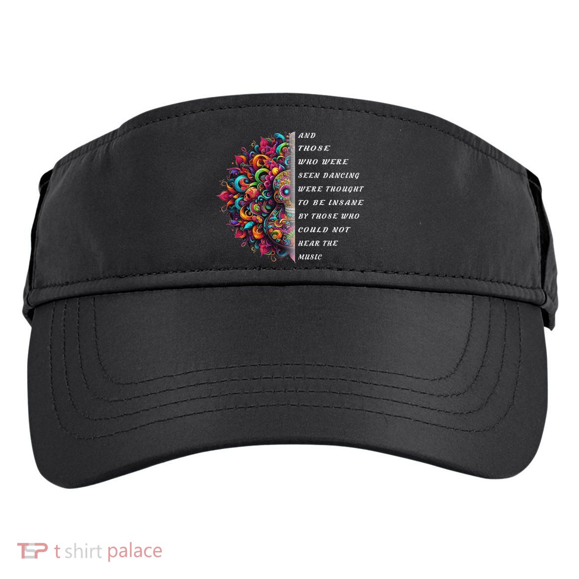 Hippie Guitar And Those Who Were Seen Dancing Peace Vibes Adult Drive Performance Visor