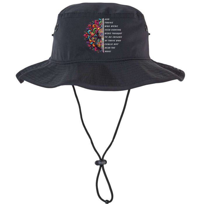Hippie Guitar And Those Who Were Seen Dancing Peace Vibes Bucket Hat