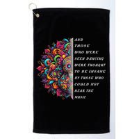 Hippie Guitar And Those Who Were Seen Dancing Peace Vibes Golf Towel