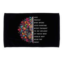 Hippie Guitar And Those Who Were Seen Dancing Peace Vibes Microfiber Hand Towel