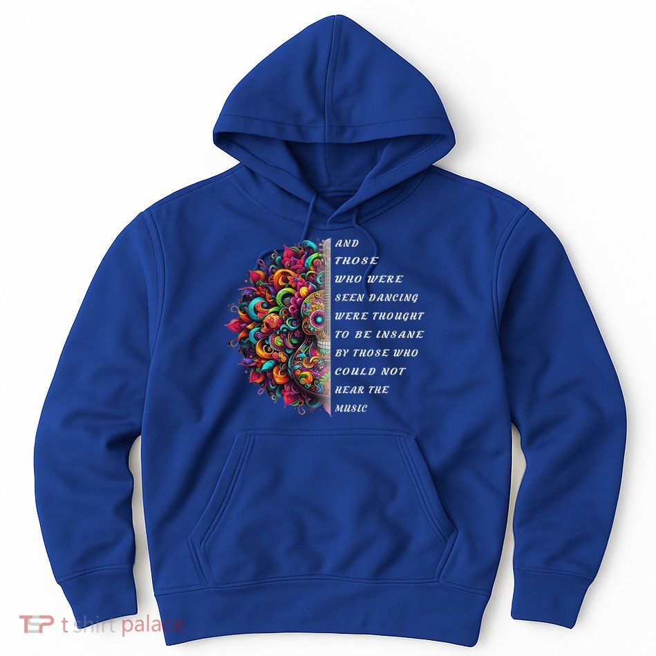 Hippie Guitar And Those Who Were Seen Dancing Peace Vibes Hoodie