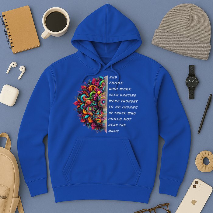 Hippie Guitar And Those Who Were Seen Dancing Peace Vibes Hoodie