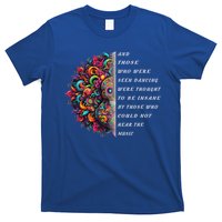 Hippie Guitar And Those Who Were Seen Dancing Peace Vibes T-Shirt