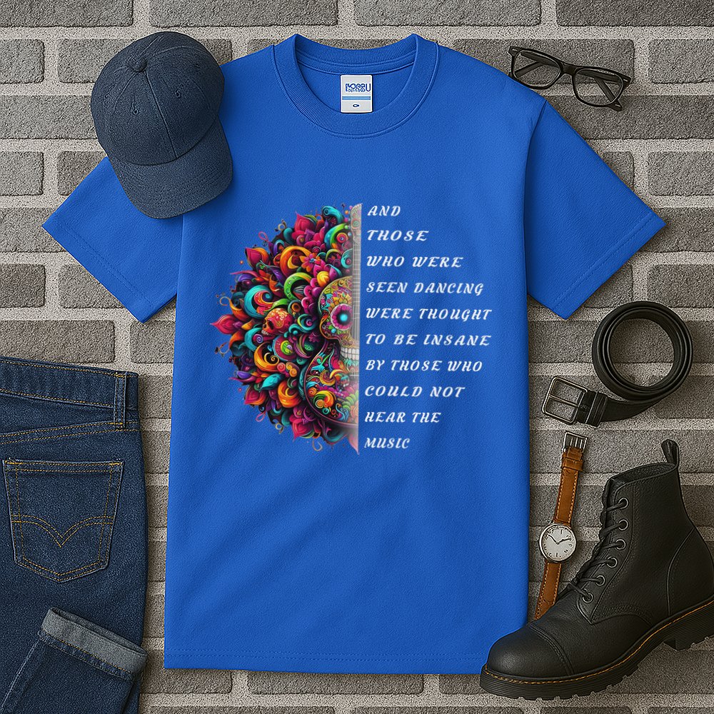 Hippie Guitar And Those Who Were Seen Dancing Peace Vibes Tall T-Shirt