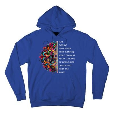 Hippie Guitar And Those Who Were Seen Dancing Peace Vibes Tall Hoodie