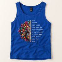 Hippie Guitar And Those Who Were Seen Dancing Peace Vibes Tank Top