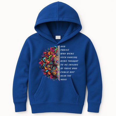 Hippie Guitar And Those Who Were Seen Dancing Peace Vibes Kids Hoodie