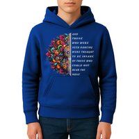 Hippie Guitar And Those Who Were Seen Dancing Peace Vibes Kids Hoodie
