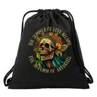 Hippie Grandma Autumn Of Arthritis Drawstring Bag