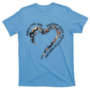 Horse Girl Are Sunshine Mixed With A Little Hurricane Gift T-Shirt