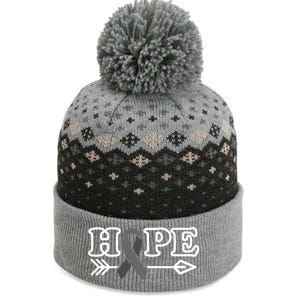 Hope Glioblastoma Awareness Meaningful Gift The Baniff Cuffed Pom Beanie