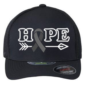 Hope Glioblastoma Awareness Meaningful Gift Flexfit Unipanel Trucker Cap