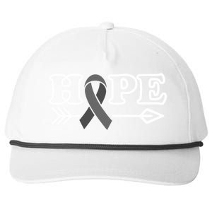 Hope Glioblastoma Awareness Meaningful Gift Snapback Five-Panel Rope Hat