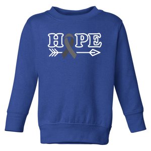 Hope Glioblastoma Awareness Meaningful Gift Toddler Sweatshirt