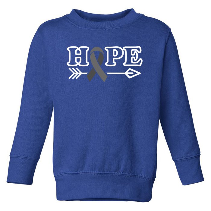 Hope Glioblastoma Awareness Meaningful Gift Toddler Sweatshirt