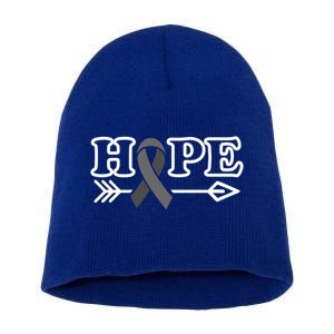 Hope Glioblastoma Awareness Meaningful Gift Short Acrylic Beanie