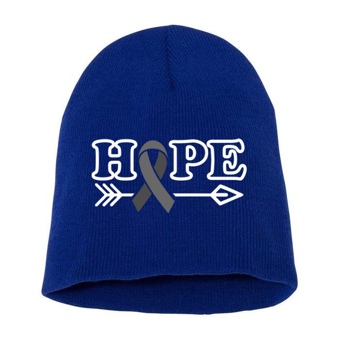 Hope Glioblastoma Awareness Meaningful Gift Short Acrylic Beanie