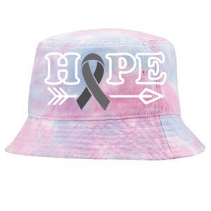 Hope Glioblastoma Awareness Meaningful Gift Tie-Dyed Bucket Hat